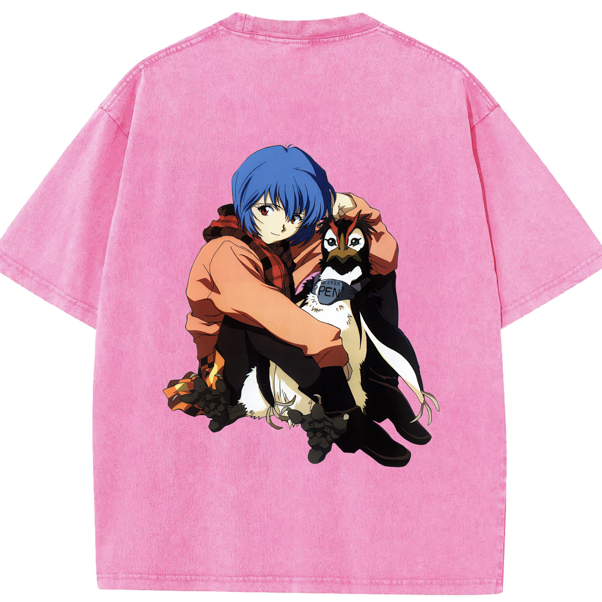 （画像用） EVA 新世紀エヴァンゲリオン 綿100% ヴィンテージ風 半袖Tシャツ（背面プリント）